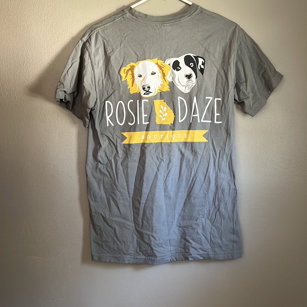 Rosie Daze gray pocket shirt